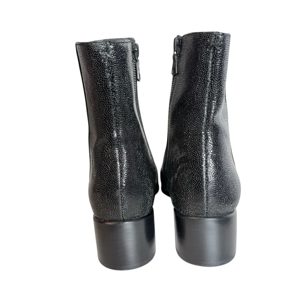 Rag & Bone Aslen Pebbled Leather Ankle Boots size 37.5